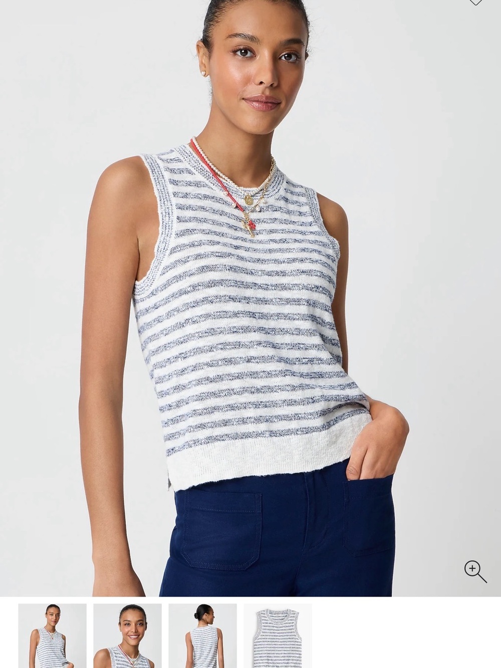 J. Crew Striped Beach Sweater Tank